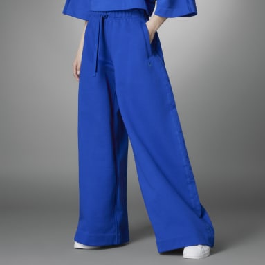 Pantaloni Blue Version Made To Be Remade Wide Leg Blu Donna Originals