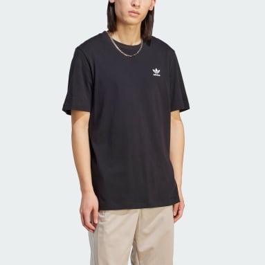 Camiseta Essentials Trifolio Negro Hombre Originals