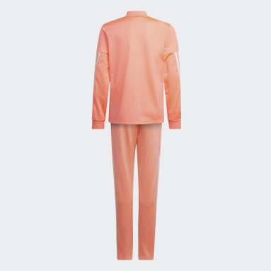 Mädchen Sportswear AEROREADY 3-Streifen Polyester Trainingsanzug Rot