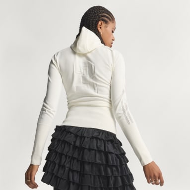 Maglia Lavorata a Maglia con Cappuccio e Maniche Lunghe