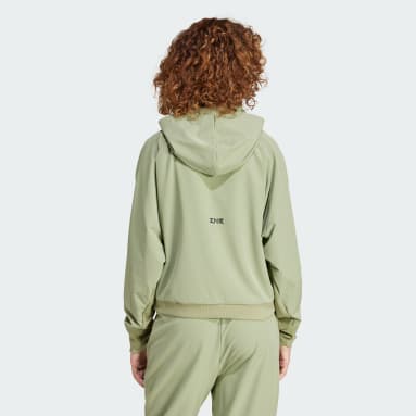 Hoodie Z.N.E. Woven Full-Zip Verde Donna Sportswear