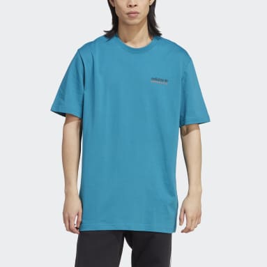 T-shirt adidas Adventure Mountain Back Turquoise Hommes Originals