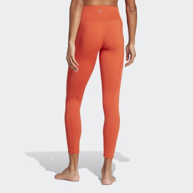 Women's Yoga Pants Leggings high Waist Pants Tight Pants Training Yoga  Pants(Orange,M)