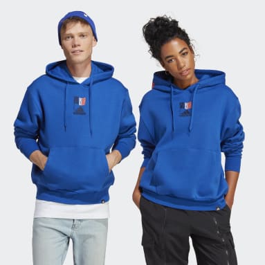 Gym & Training Blue Graphic Hoodie
