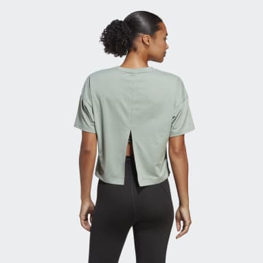 Playera de Entrenamiento Train Icons 3-Bar Logo Verde Mujer Training