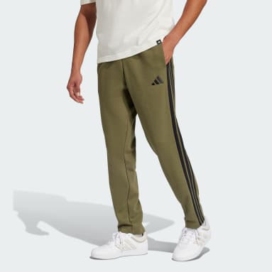 Essentials 3-Stripes Open Hem Fleece Pants