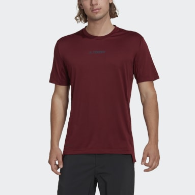 adidas TERREX Agravic Pro Wool T-Shirt in Rot für Herren Herren T-Shirts adidas T-Shirts 