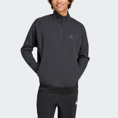 Men Sportswear Black Z.N.E. Half-Zip Sweatshirt