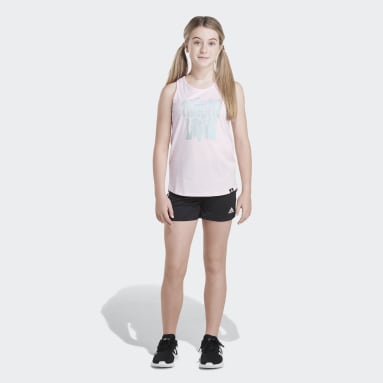 Youth Sportswear Pink Tulip Bottom Tank Top