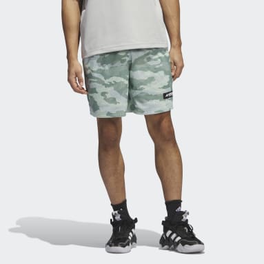 Men Basketball Green Legends Allover Print Shorts