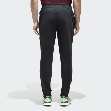 Men Training Black ESSENTIALS LINEAR FRENCH TERRY TAPERED PANTS