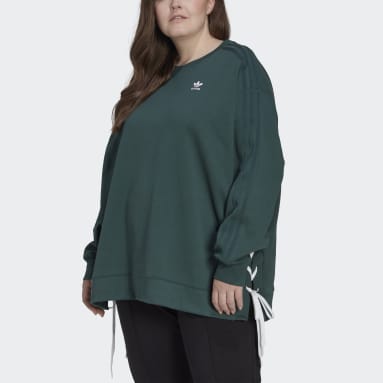 Frauen Originals Always Original Laced Sweatshirt – Große Größen Grün