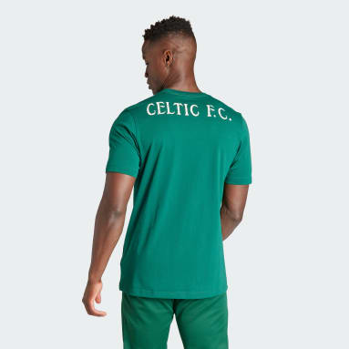 Men Football Green Celtic FC Essentials Trefoil Tee