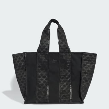 Women Originals Black Monogram Mesh Canvas Shopper Bag