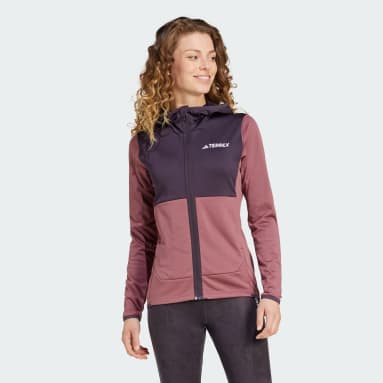 Vestes bordeaux pour femmes adidas FR