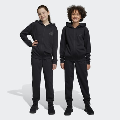Kids Sportswear Black Future Icons Logo Tracksuit