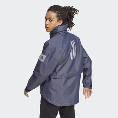 Heren Sportswear blauw MYSHELTER RAIN.RDY Denim Jack