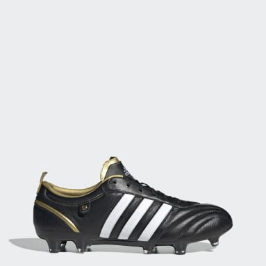 Men's Soccer Black adiPure Firm Ground Cleats
