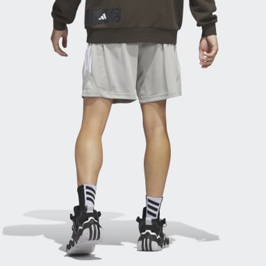 Shorts de Básquet Legends 3 Franjas Gris Hombre Basketball