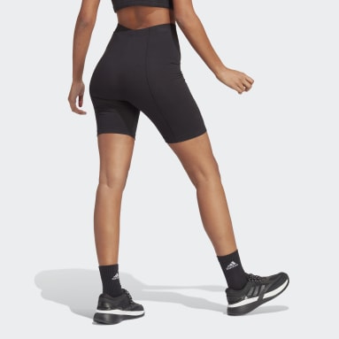 Cycliste à imprimé intégral adidas noir Femmes Sportswear