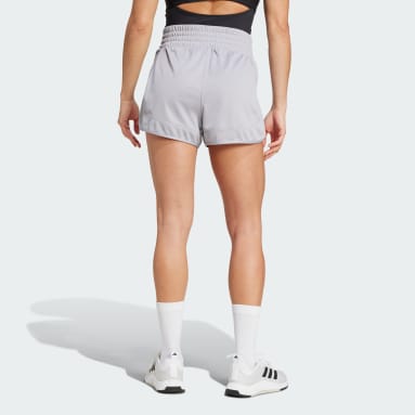 กางเกงขาสั้นผ้าถักเอวสูง Pacer Essentials