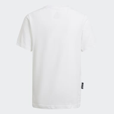 Camiseta Aaron Kai x adidas Estampada Blanco Niño Training