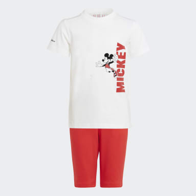 Boys Sportswear White Disney Mickey Mouse Summer Set