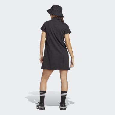 Frauen Sportswear adidas Allover Graphic Polo Kleid Schwarz