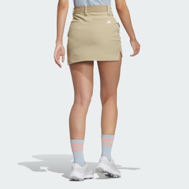 Women Golf Beige Four-Way Stretch Skirt