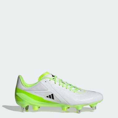 Rugby White Adizero RS15 Ultimate Soft Ground Rugby Boots