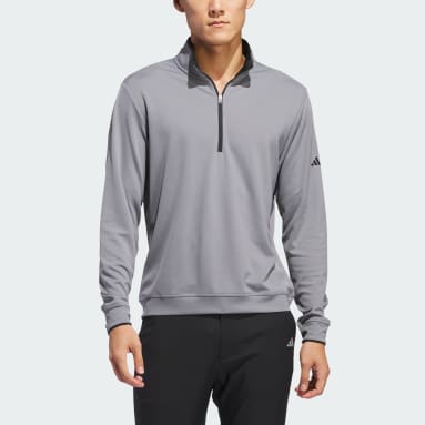 Men's Golf Grey Lightweight Half-Zip Top
