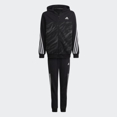 Chlapci Sportswear čierna Tepláková súprava 3-Stripes
