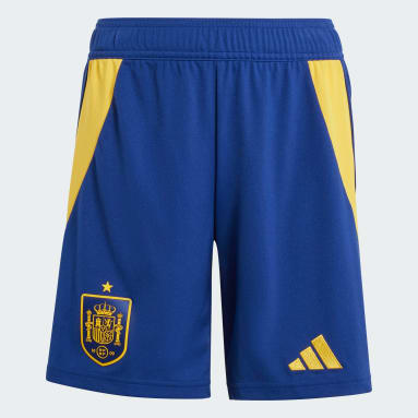 Pantalón corto primera equipación España 24 (Adolescentes) Azul Niño Fútbol