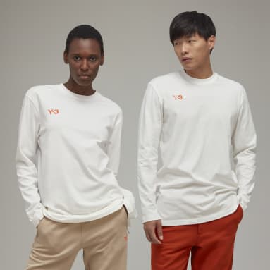 Playera Manga Larga Y-3 Graphic Blanco Y-3