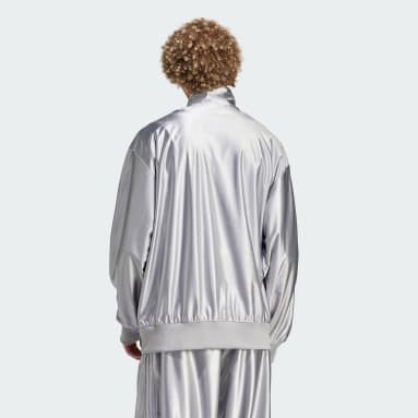 Herr Originals Grå Oversized Firebird Träningsjacka