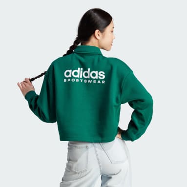 Adidas Ultimate Pullover Hoodie Womens Green Neon Yellow Size Medium