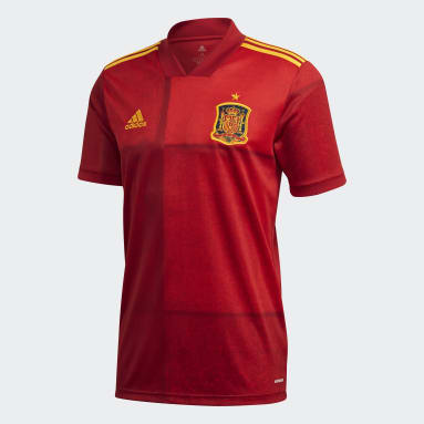 Camisola Principal de Espanha Vermelho Homem Futebol