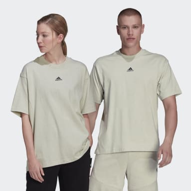 sportswear Beige Botanically Dyed Tee (Gender Neutral)