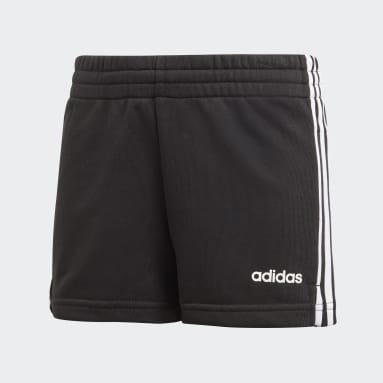Mädchen Sportswear Essentials 3-Streifen Shorts Schwarz