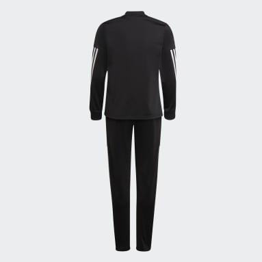 Sudadera AEROREADY 3 Rayas Poliéster Negro Niña Sportswear