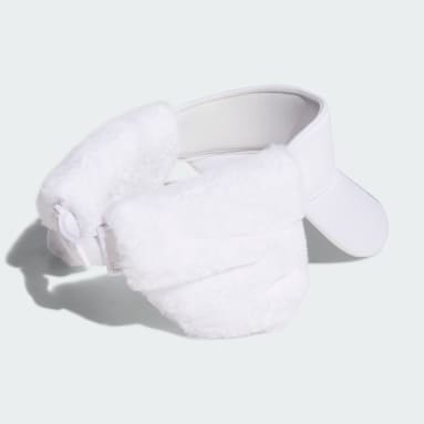 Women Golf White W EARMUFF VISOR