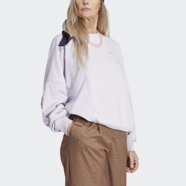 Sweat-shirt hybride nylon Premium Essentials Violet Femmes Originals