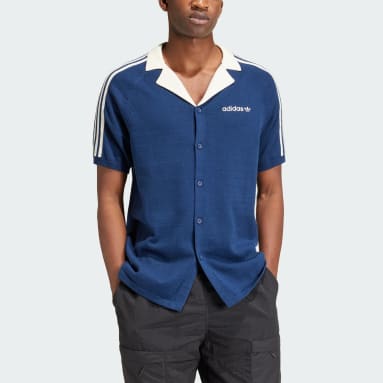 T-shirt Premium Knitted Blu Uomo Originals