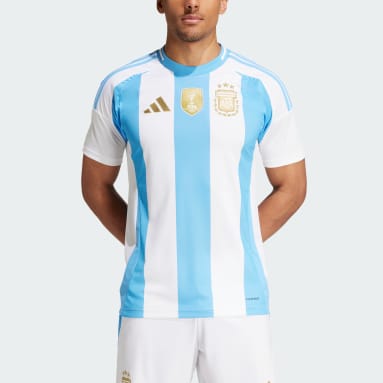 Camiseta Local Selección Argentina 24 Blanco Hombre Fútbol