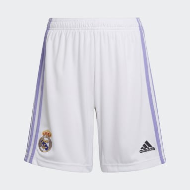 เด็กผู้ชาย ฟุตบอล สีขาว กางเกงฟุตบอลชุดเหย้า Real Madrid 22/23