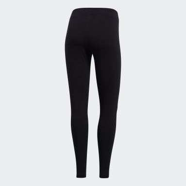 Calzas Essentials Linear - Tiro Bajo Negro Mujer Sportswear