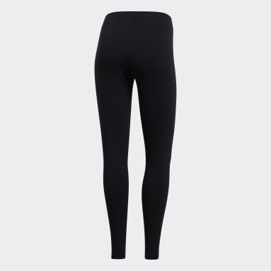 Licras Essentials Linear - Pretina Baja Negro Mujer Sportswear