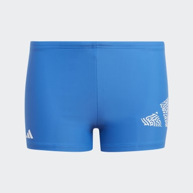 adidas Marvel Superhero azul bañador natación niño