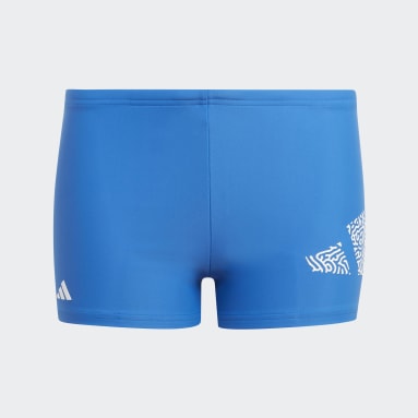 Kluci Plavání modrá Plavecké boxerky 3 Bar Logo