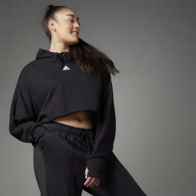 Ženy Sportswear černá Mikina Collective Power Cropped (plus size)